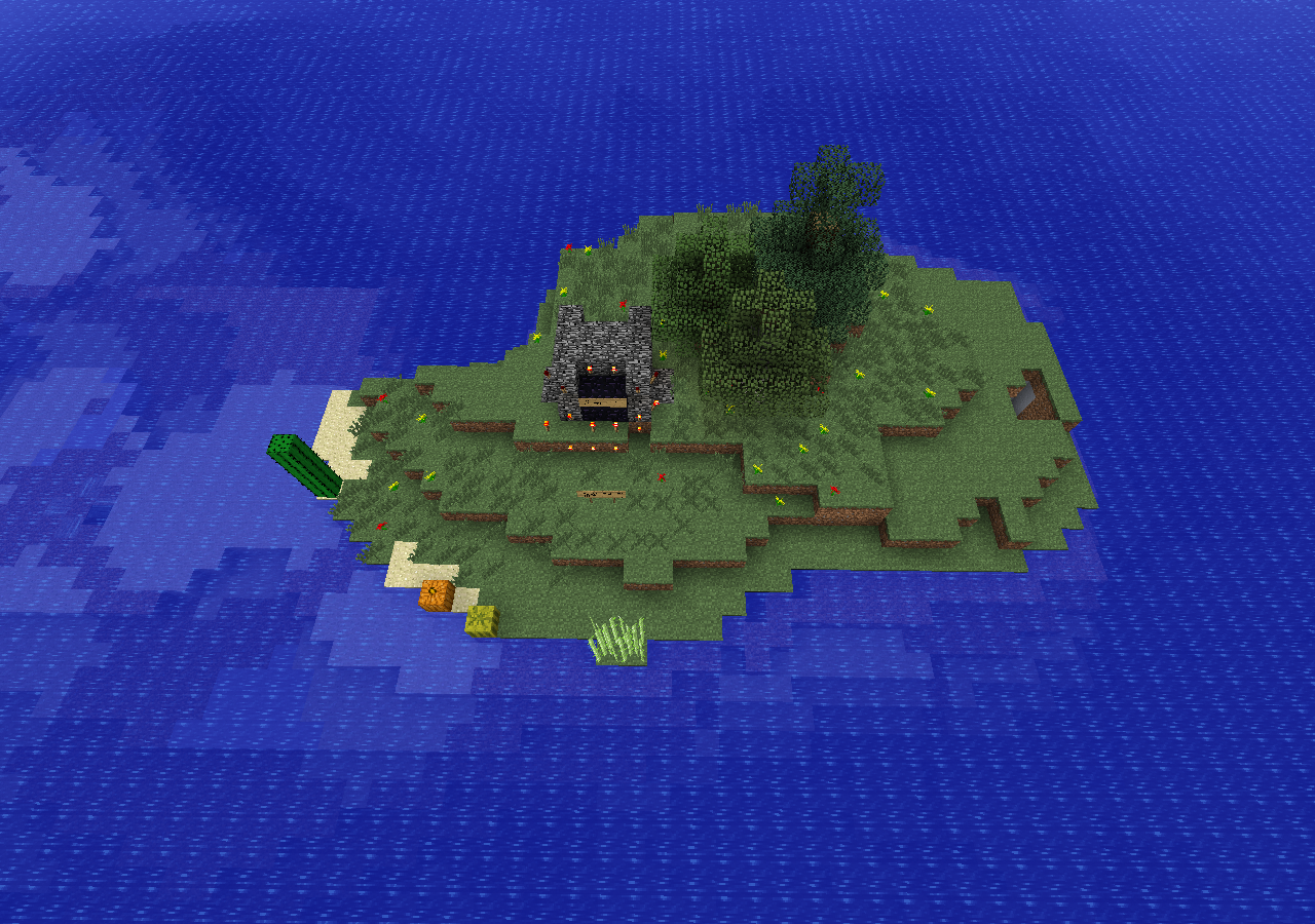карта маленький остров на майнкрафт 1.710 #10